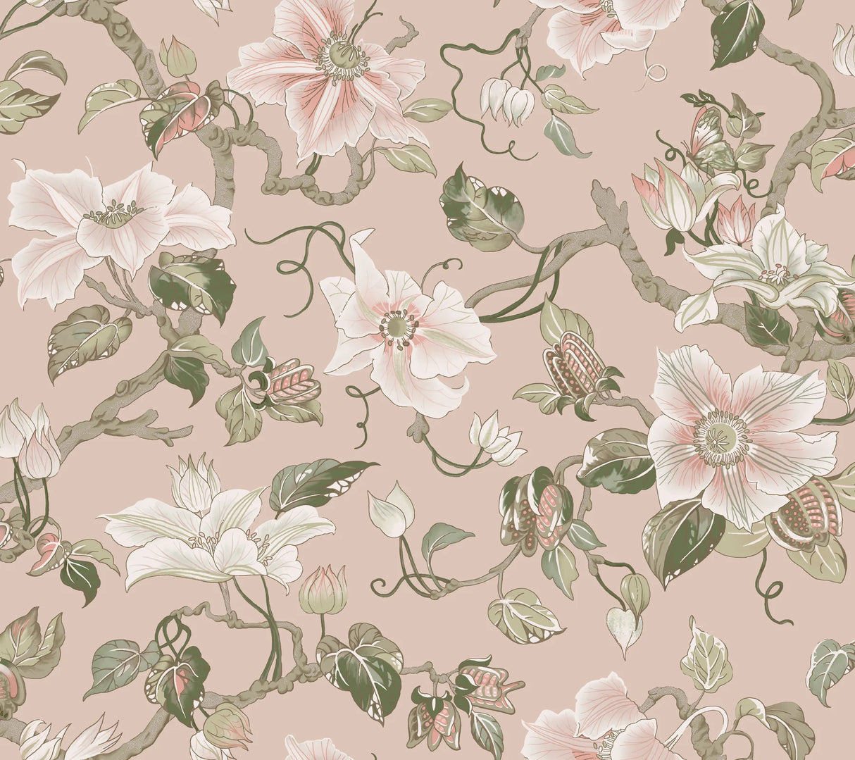 Marguerite Vine Wallpaper by Ronald Redding Wallpaper