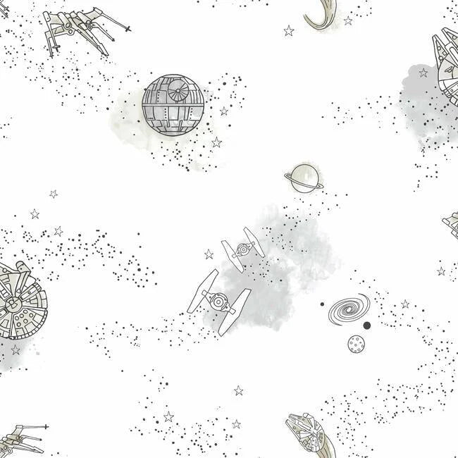 Star Wars Good Night Galaxy Wallpaper by Disney Kids Vol. 4