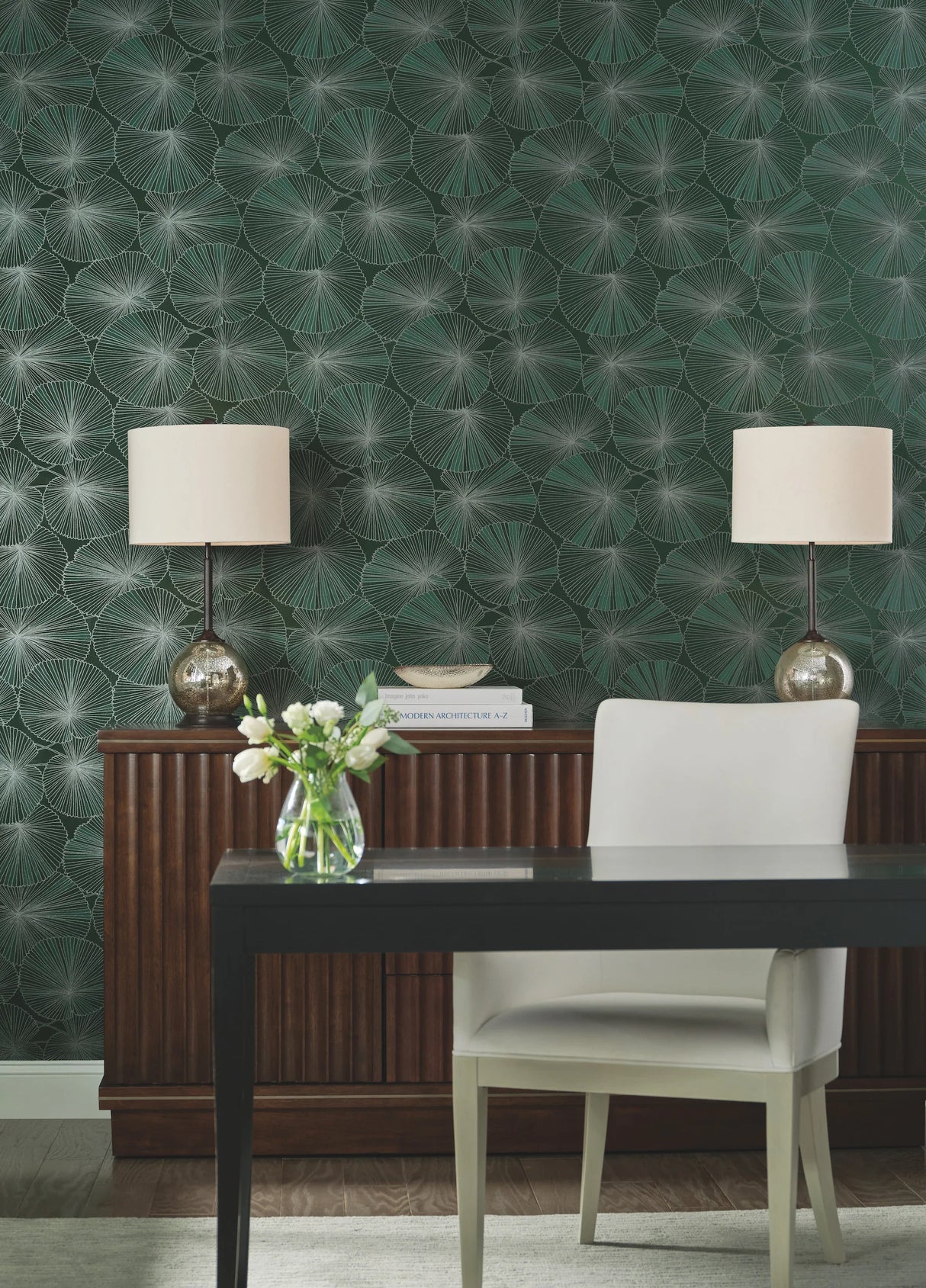 Layered Lily Pads Wallpaper by Candice Olson Wallcoverings