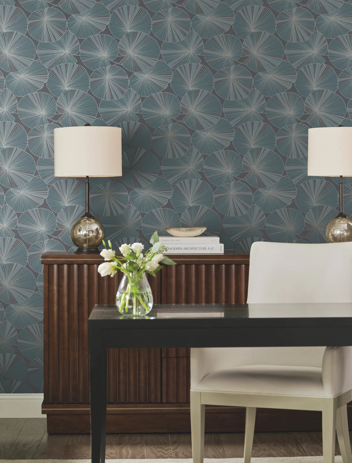 Layered Lily Pads Wallpaper by Candice Olson Wallcoverings
