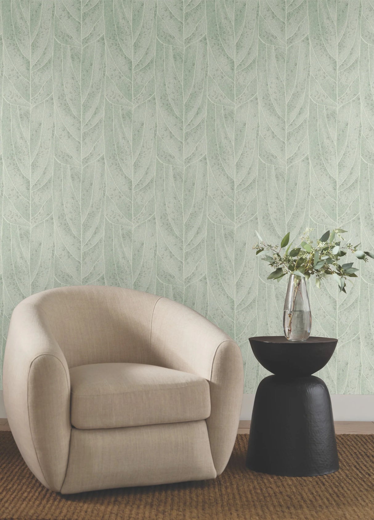 Dicot Spa Leaf Wallpaper by Candice Olson Wallcoverings