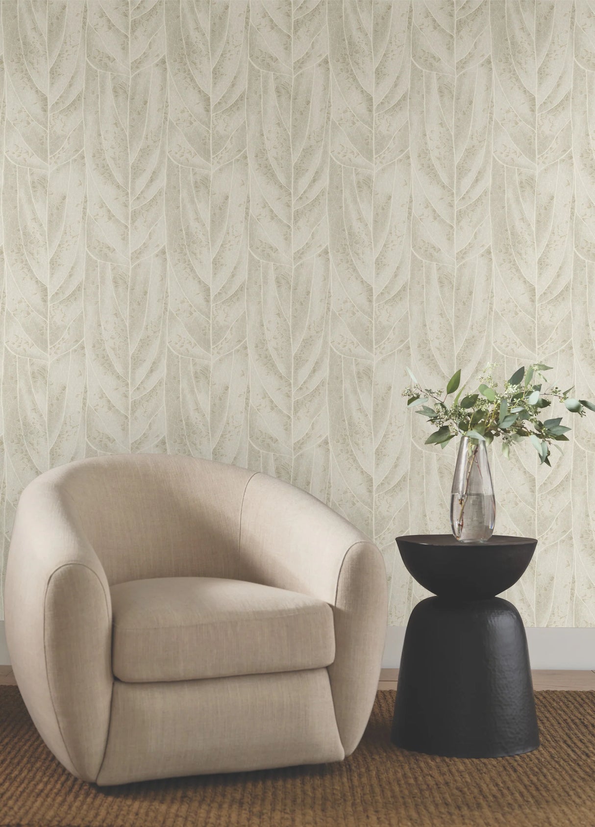 Dicot Spa Leaf Wallpaper by Candice Olson Wallcoverings