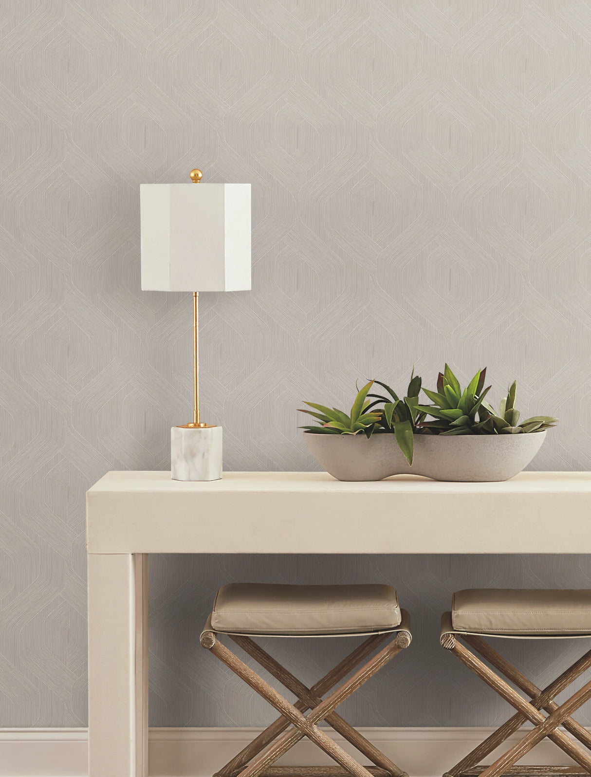 Fine Line Geometric Wallpaper by Candice Olson Wallcoverings