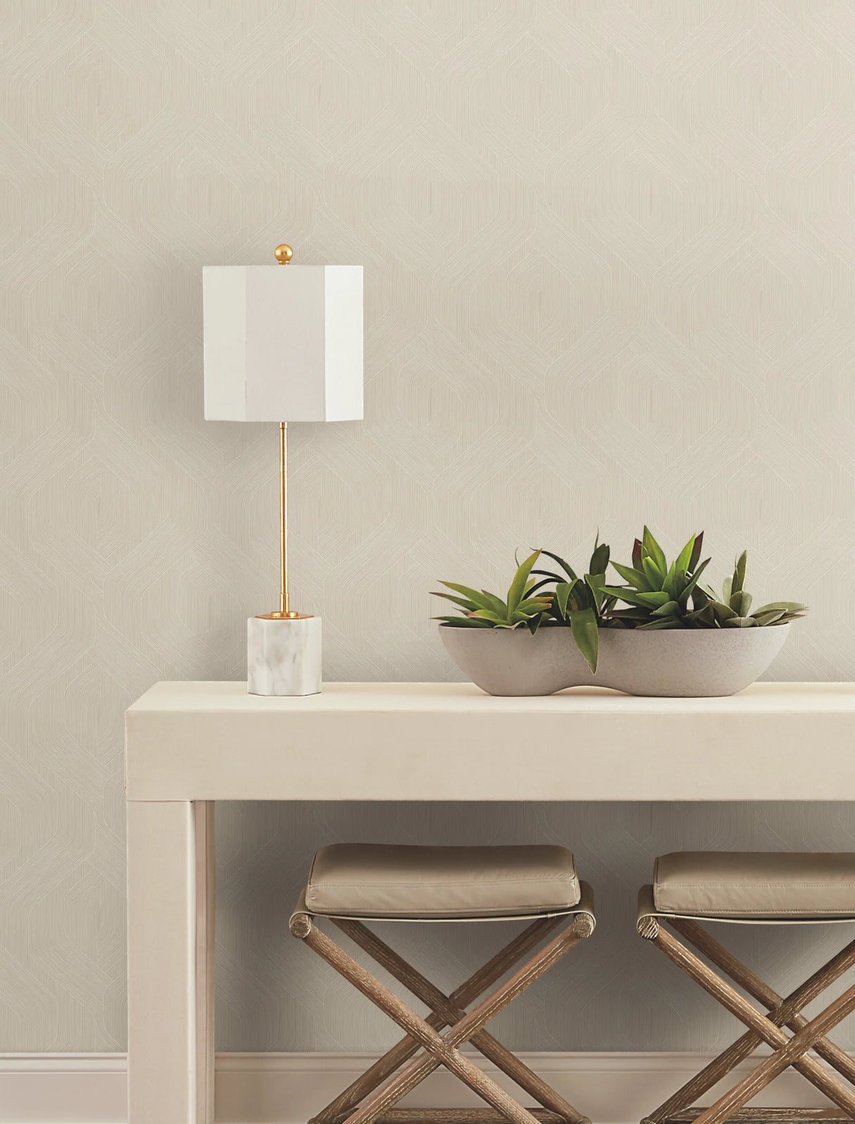 Fine Line Geometric Wallpaper by Candice Olson Wallcoverings