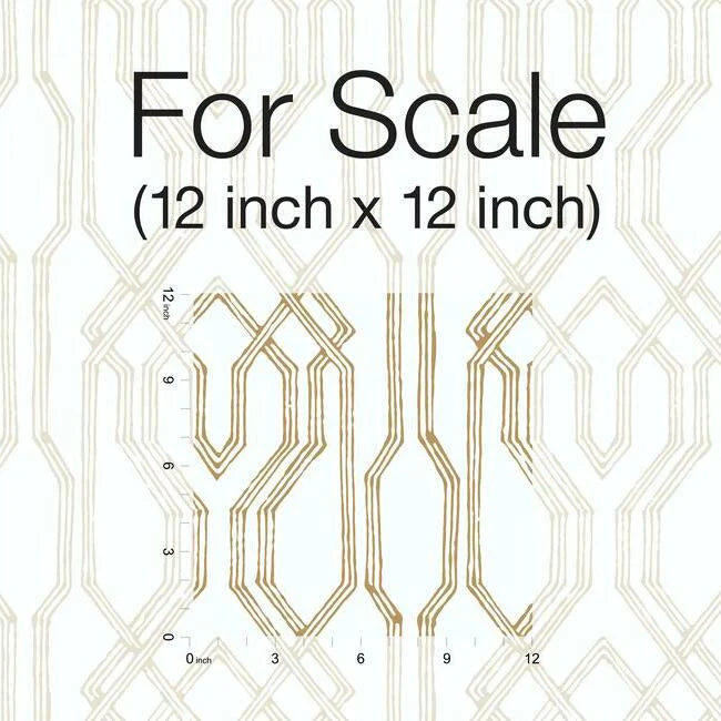 Oriental Lattice Wallpaper by Ronald Redding Wallpaper