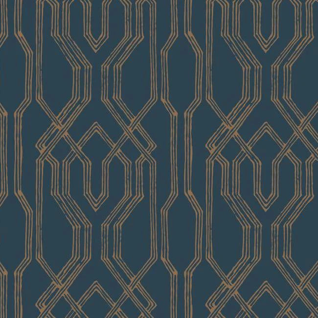 Oriental Lattice Wallpaper by Ronald Redding Wallpaper