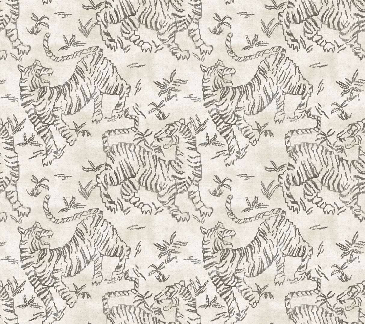 Orly Tigers Wallpaper by Lemieux Et Cie Wallpaper