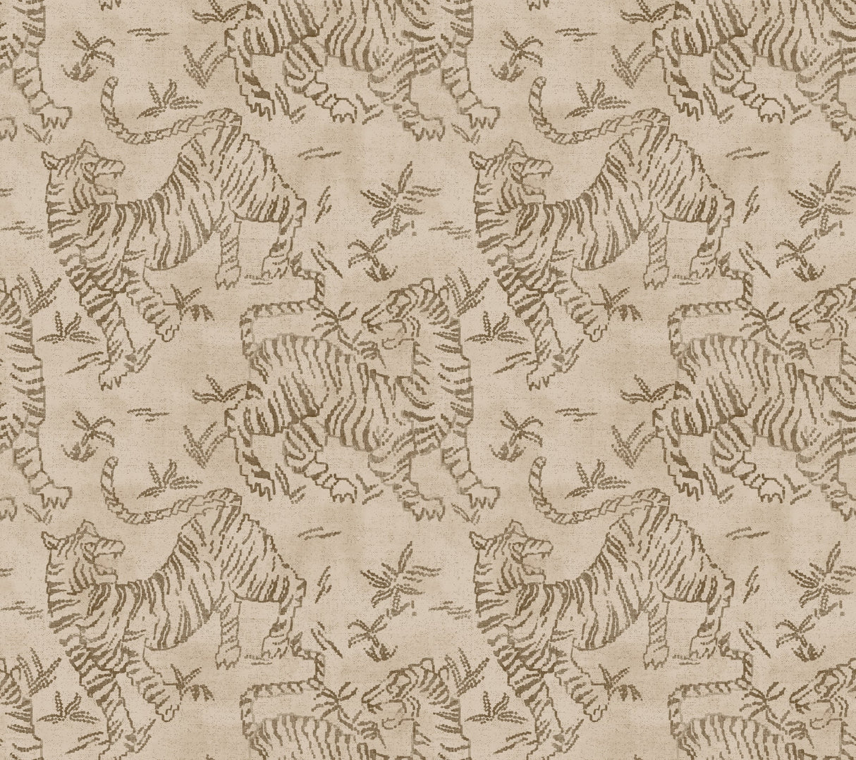 Orly Tigers Wallpaper by Lemieux Et Cie Wallpaper