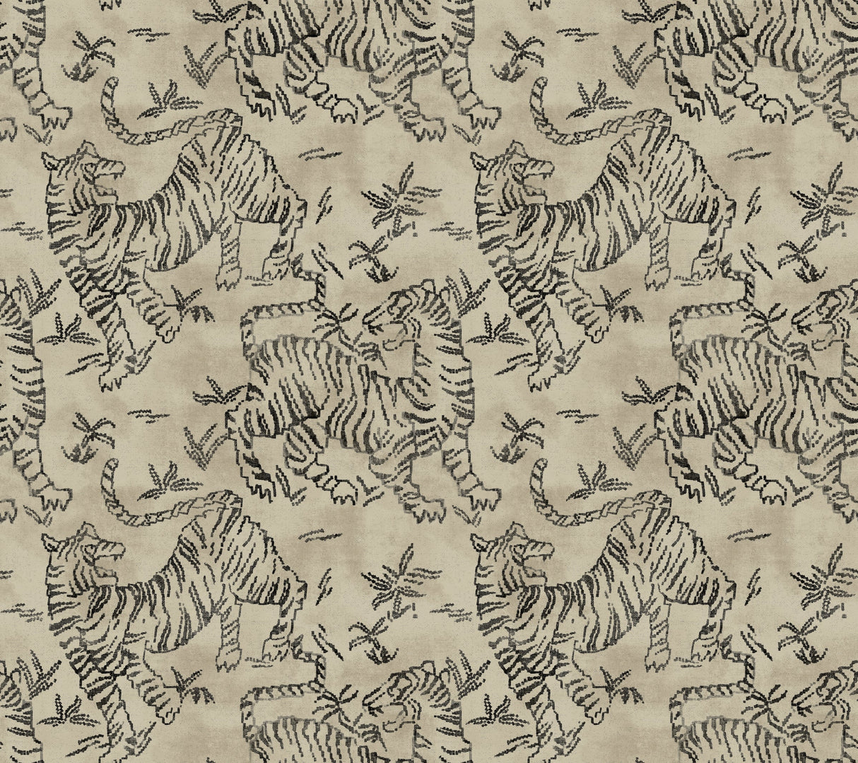 Orly Tigers Wallpaper by Lemieux Et Cie Wallpaper
