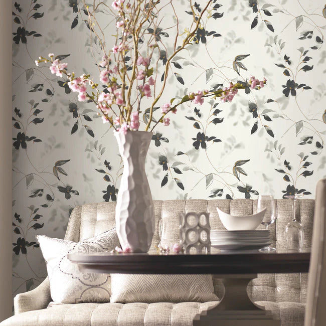 Linden Flower Premium Peel + Stick Wallpaper by Candice Olson Wallcoverings