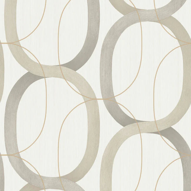 Interlock Premium Peel + Stick Wallpaper by Candice Olson Wallcoverings