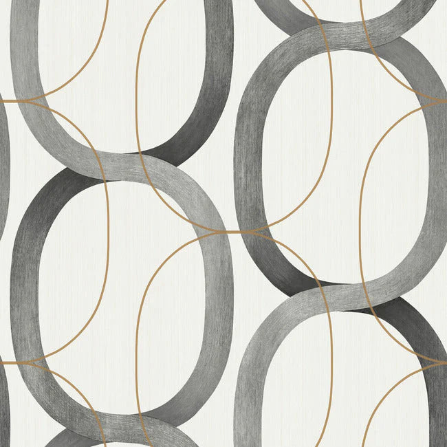 Interlock Premium Peel + Stick Wallpaper by Candice Olson Wallcoverings
