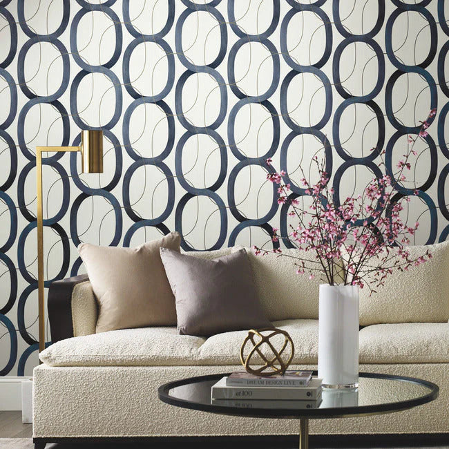 Interlock Premium Peel + Stick Wallpaper by Candice Olson Wallcoverings