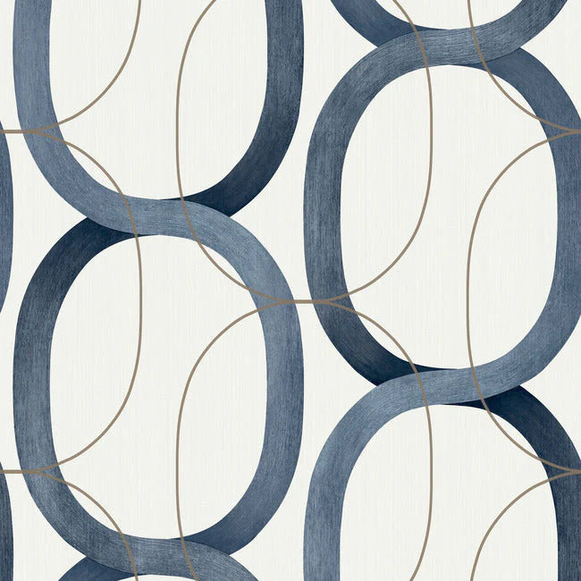 Interlock Premium Peel + Stick Wallpaper by Candice Olson Wallcoverings