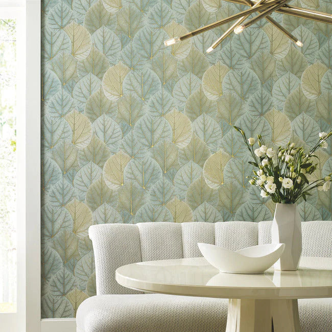 Leaf Concerto Premium Peel + Stick Wallpaper by Candice Olson Wallcoverings