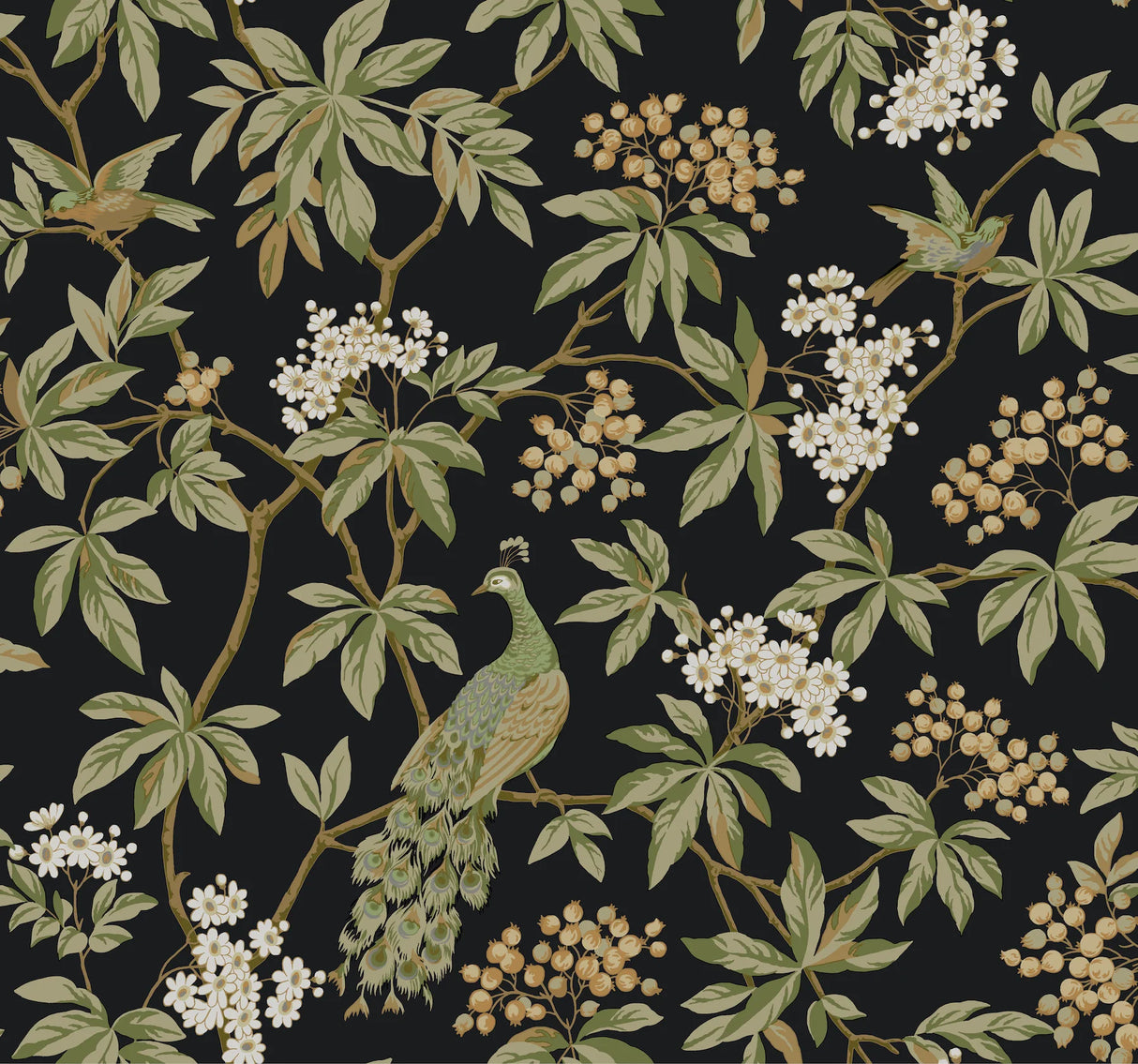 Peacock Estate Wallpaper by Ronald Redding Wallpaper