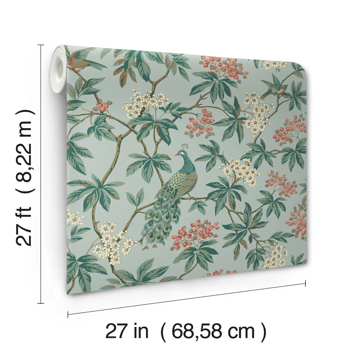 Peacock Estate Wallpaper by Ronald Redding Wallpaper