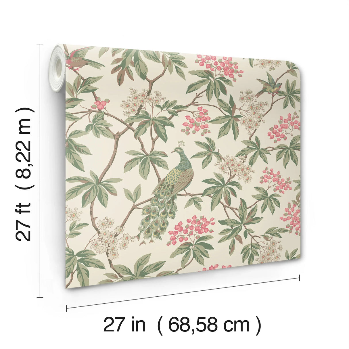 Peacock Estate Wallpaper by Ronald Redding Wallpaper