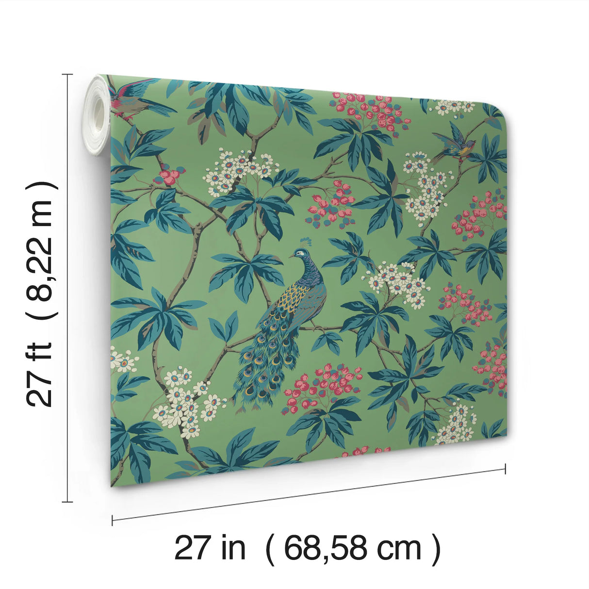 Peacock Estate Wallpaper by Ronald Redding Wallpaper