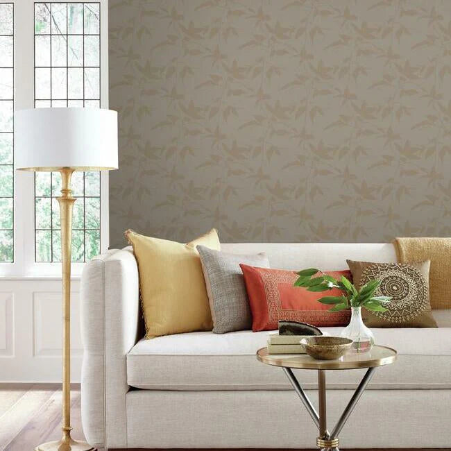 Persimmon Leaf Wallpaper by Ronald Redding Wallpaper