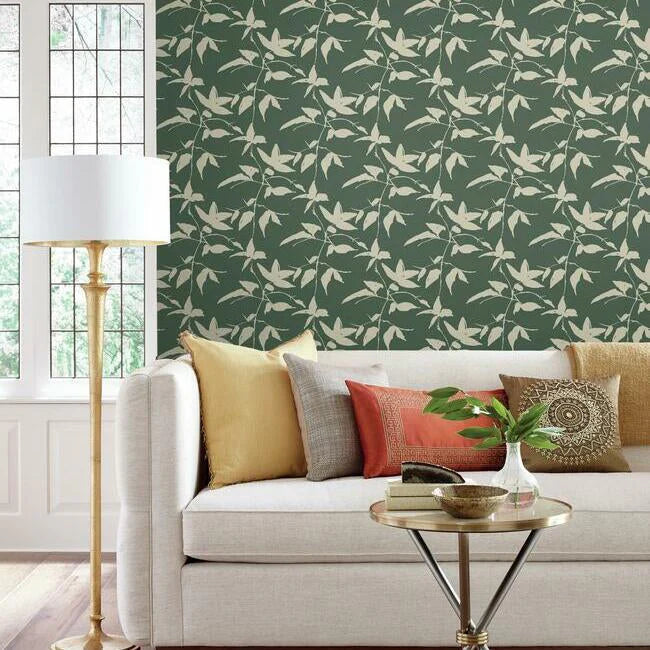 Persimmon Leaf Wallpaper by Ronald Redding Wallpaper