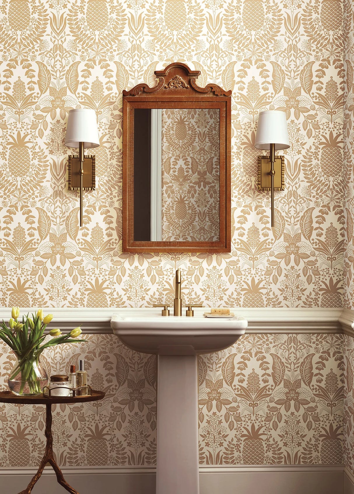 Pineapple Damask Wallpaper by Rifle Paper Co. Third Edition
