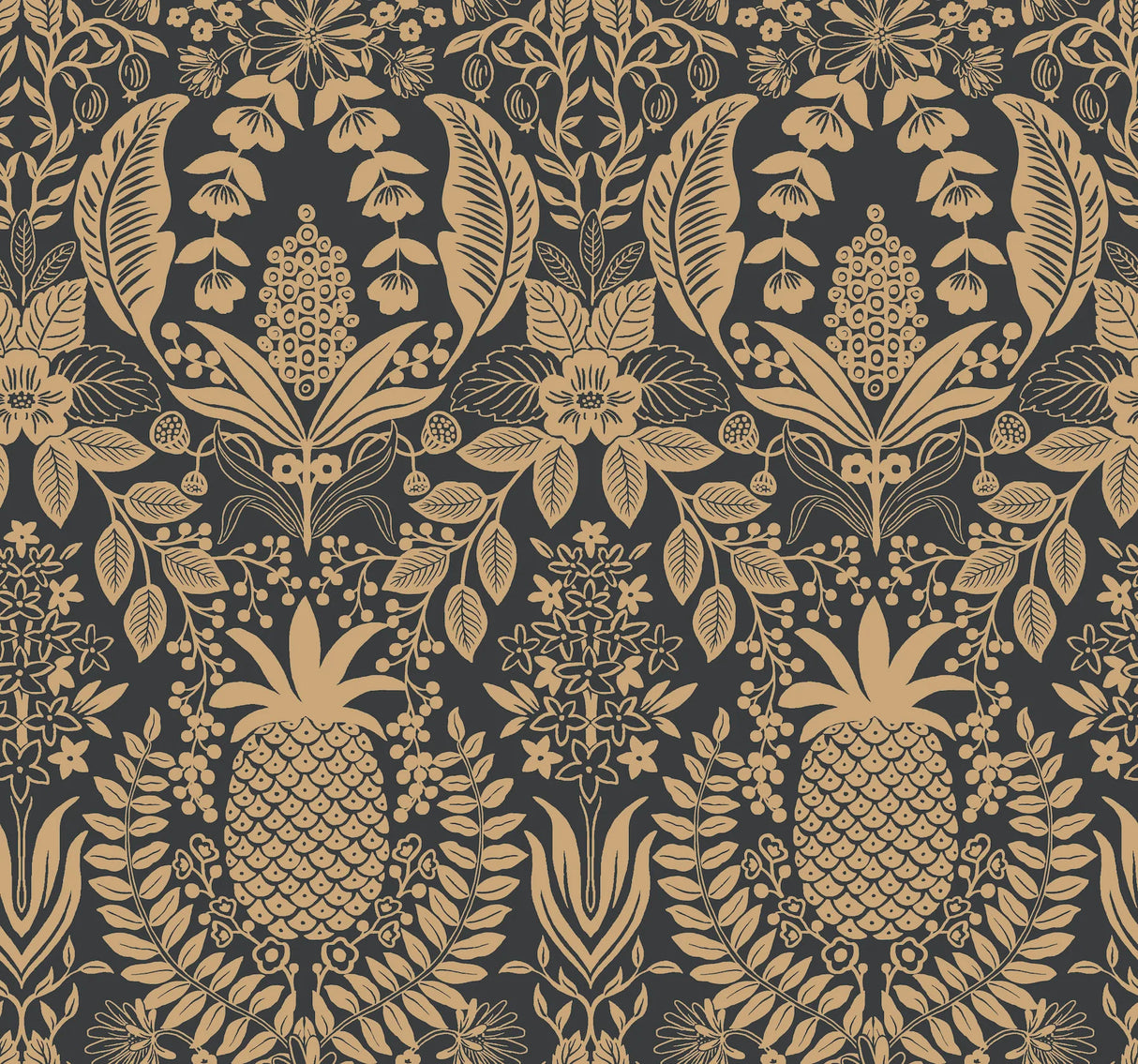 Pineapple Damask Wallpaper by Rifle Paper Co. Third Edition
