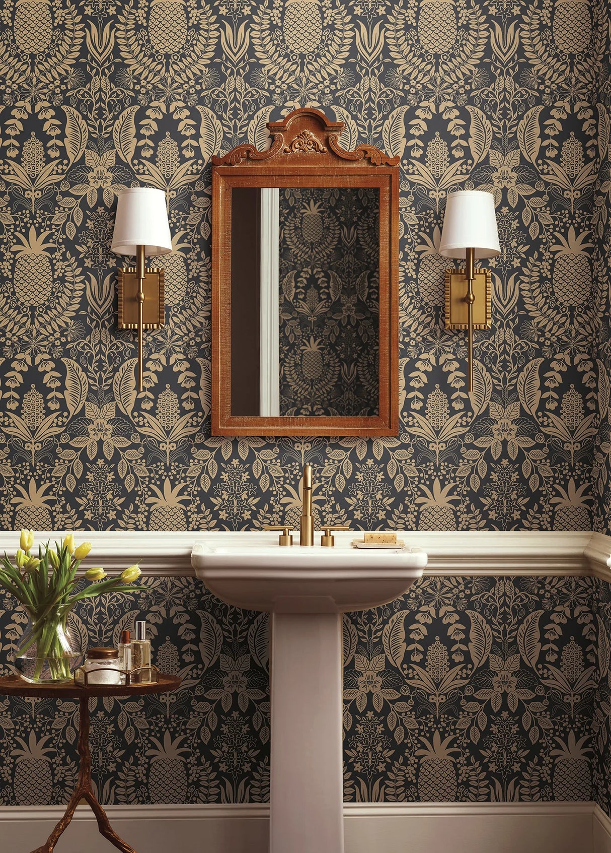 Pineapple Damask Wallpaper by Rifle Paper Co. Third Edition