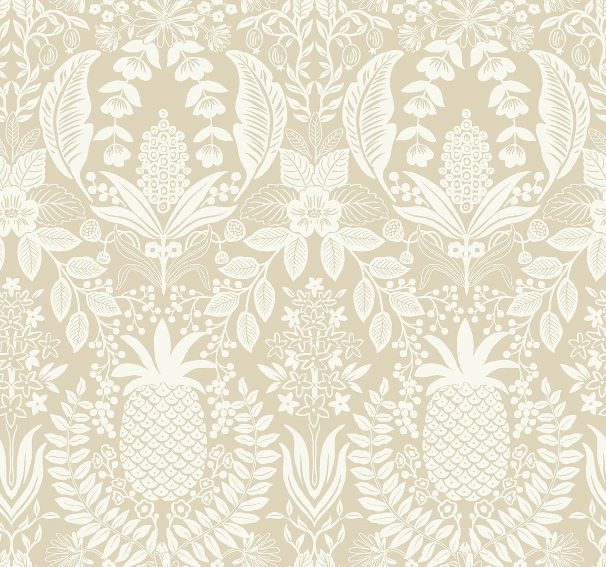Pineapple Damask Wallpaper by Rifle Paper Co. Third Edition