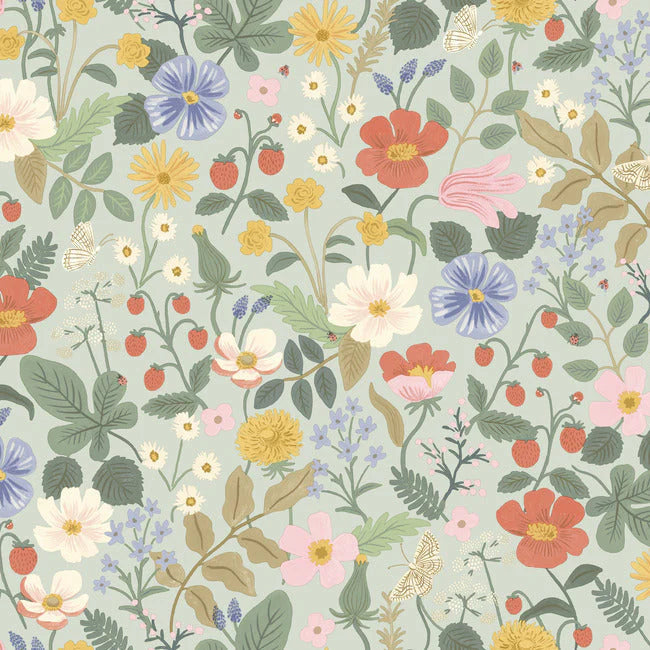 Strawberry Fields Wallpaper by Rifle Paper Co. Second Edition