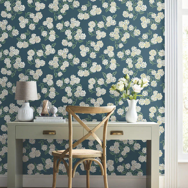 Hydrangea Wallpaper by Rifle Paper Co. Second Edition