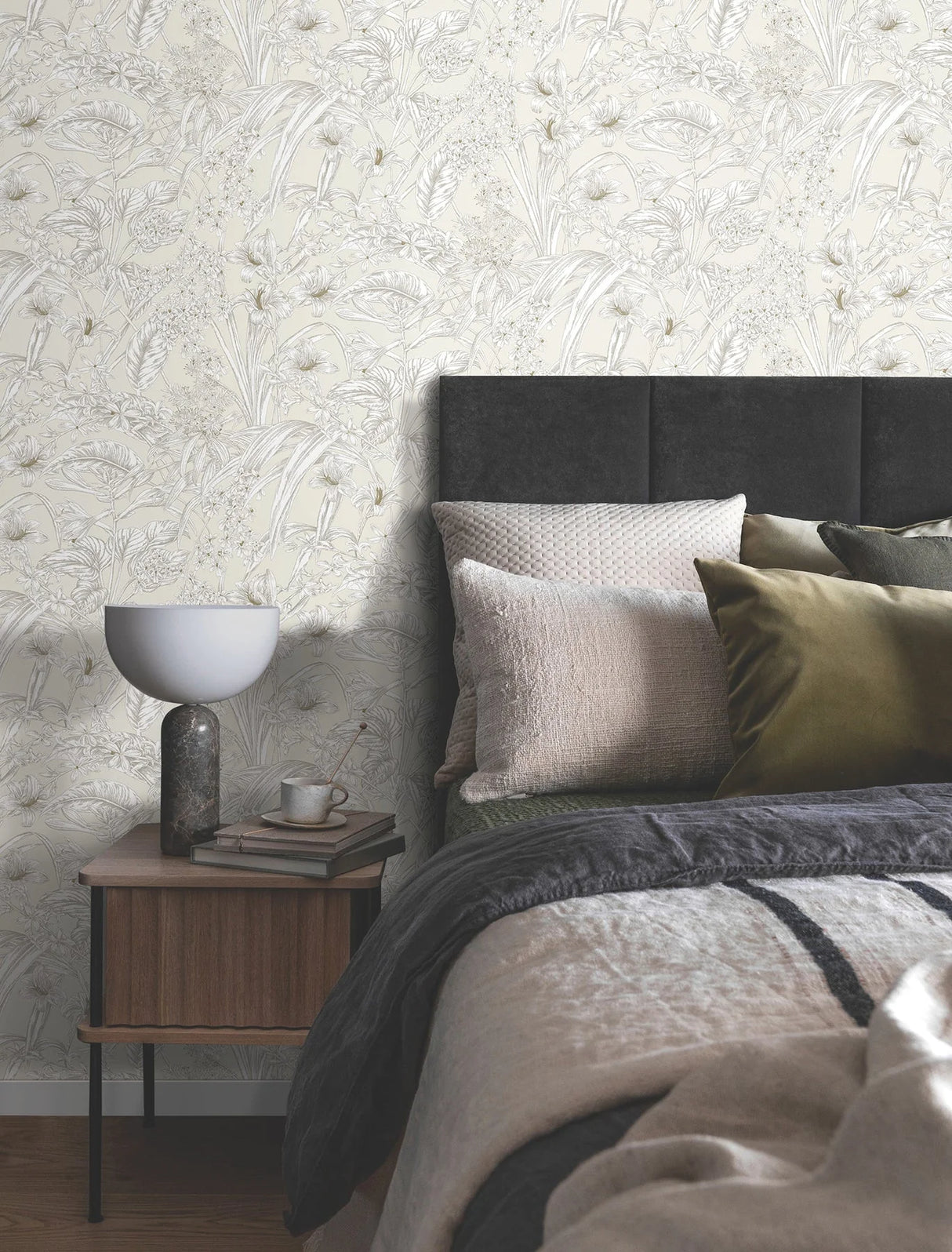 Orchid Conservatory Toile Wallpaper by Toiles Resource Library