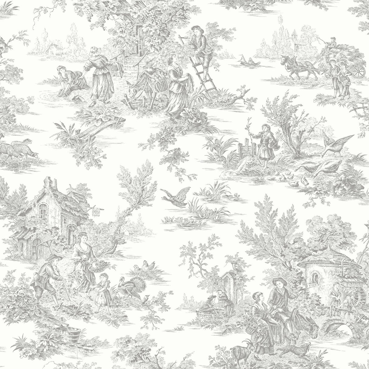 Campagne Toile Wallpaper by Toiles Resource Library
