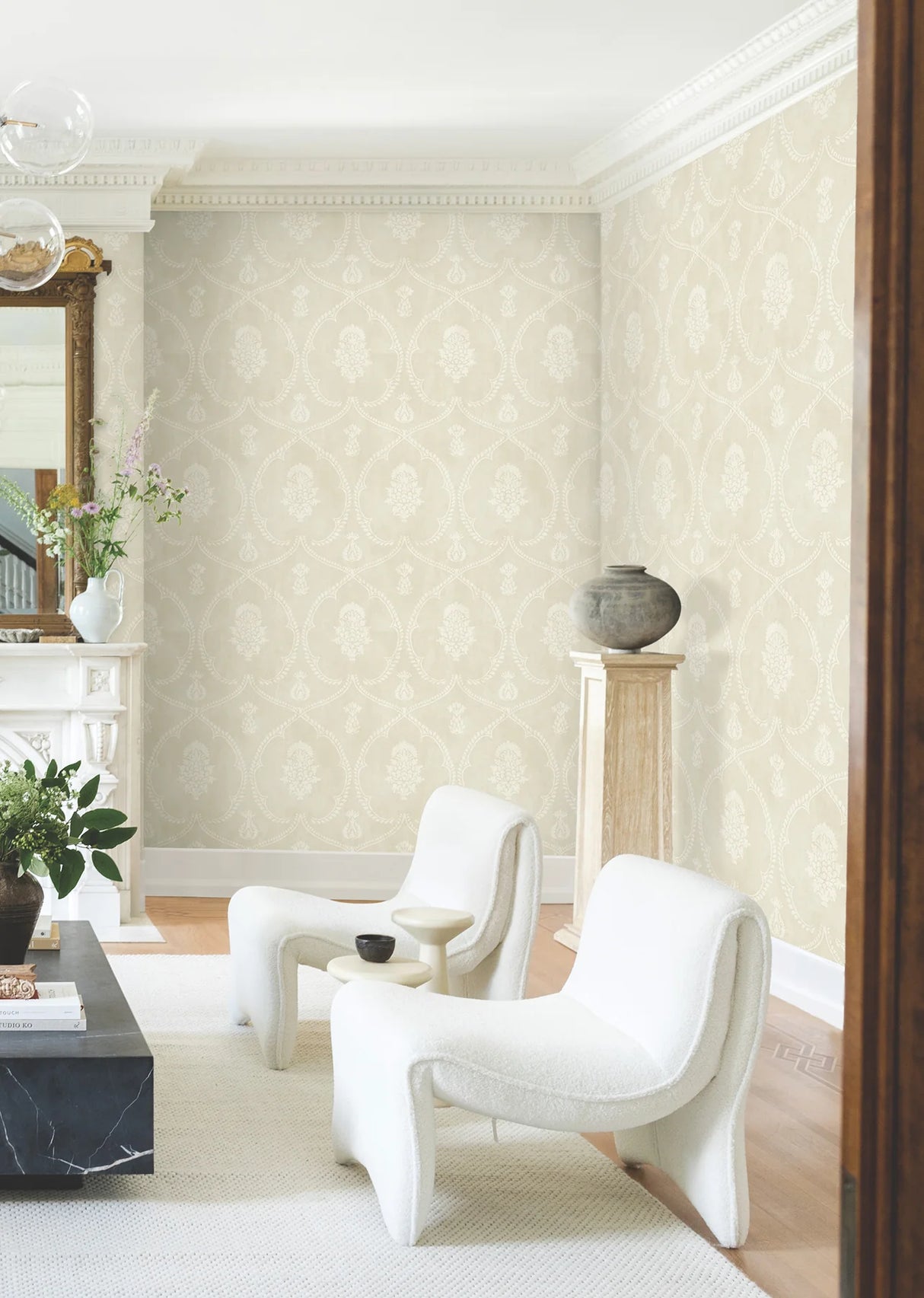 Royal Damask Wallpaper by Ronald Redding Wallpaper