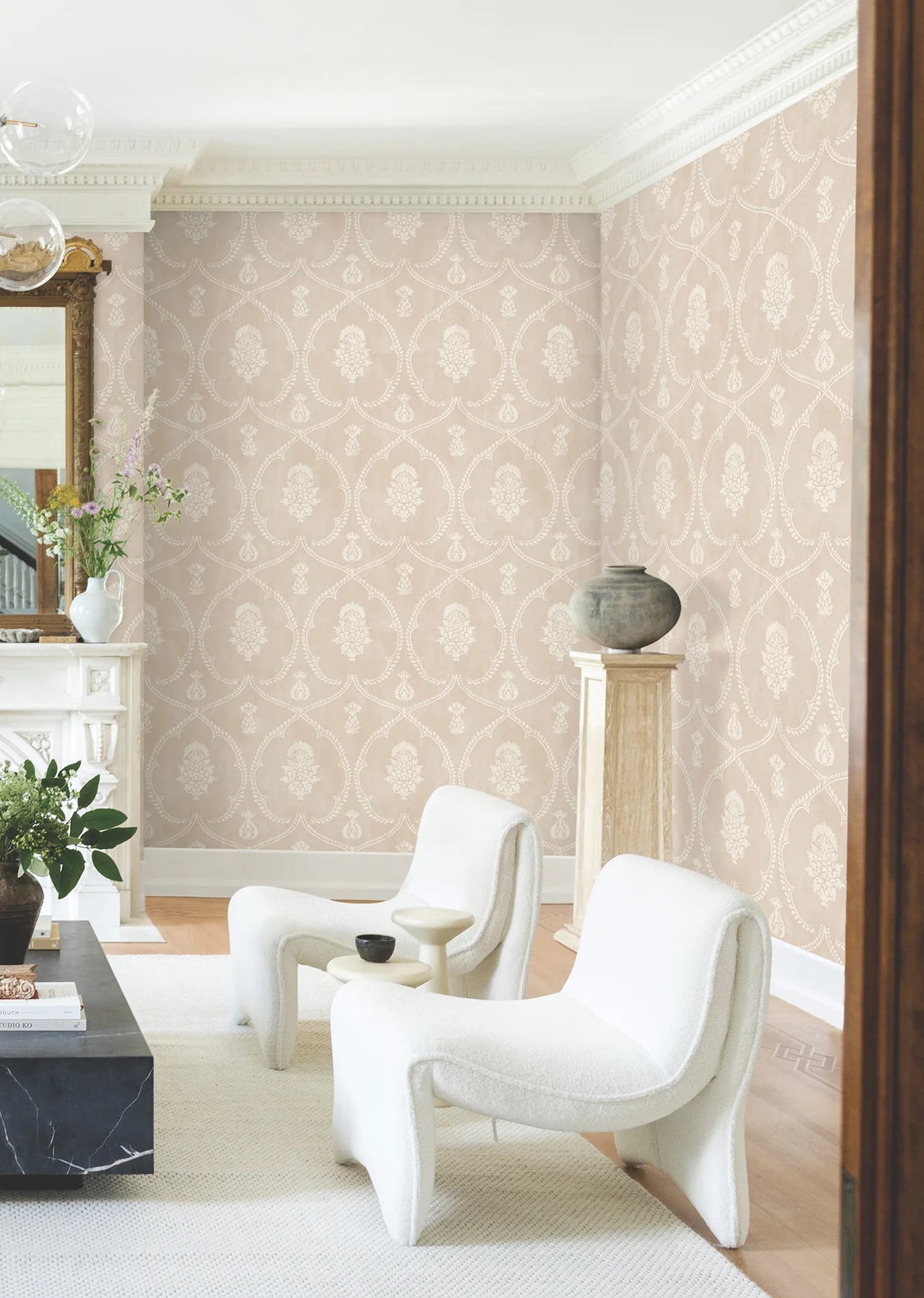 Royal Damask Wallpaper by Ronald Redding Wallpaper
