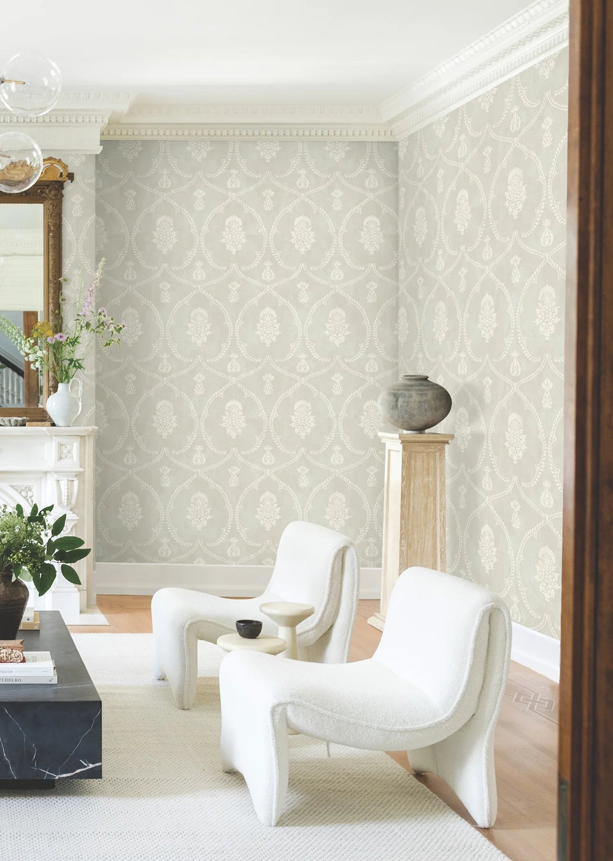 Royal Damask Wallpaper by Ronald Redding Wallpaper