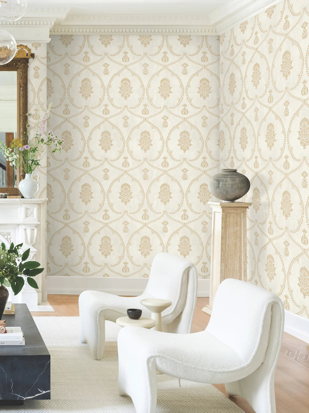 Royal Damask Wallpaper by Ronald Redding Wallpaper