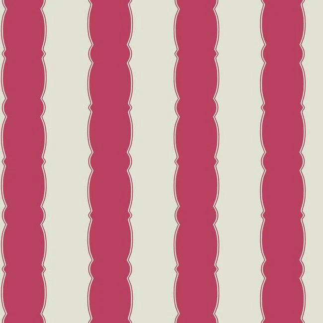Scalloped Stripe Wallpaper by Grandmillennial Wallpaper