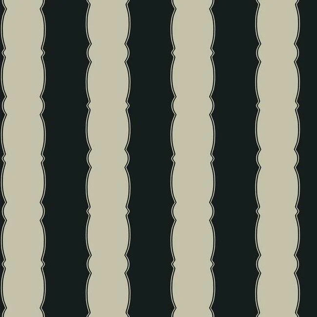 Scalloped Stripe Wallpaper by Grandmillennial Wallpaper