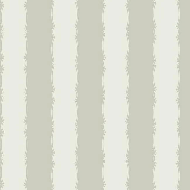 Scalloped Stripe Wallpaper by Grandmillennial Wallpaper