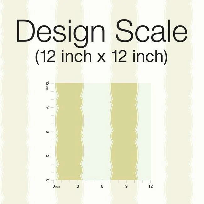 Scalloped Stripe Wallpaper by Grandmillennial Wallpaper