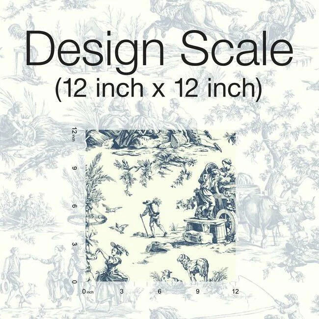 Seasons Toile Wallpaper by Grandmillennial Wallpaper