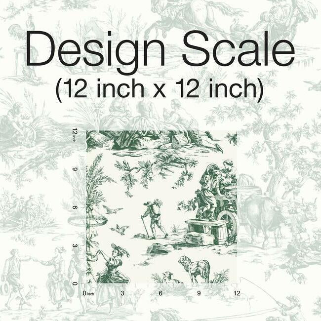 Seasons Toile Wallpaper by Grandmillennial Wallpaper