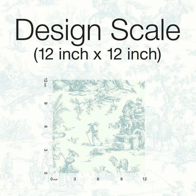 Seasons Toile Wallpaper by Grandmillennial Wallpaper