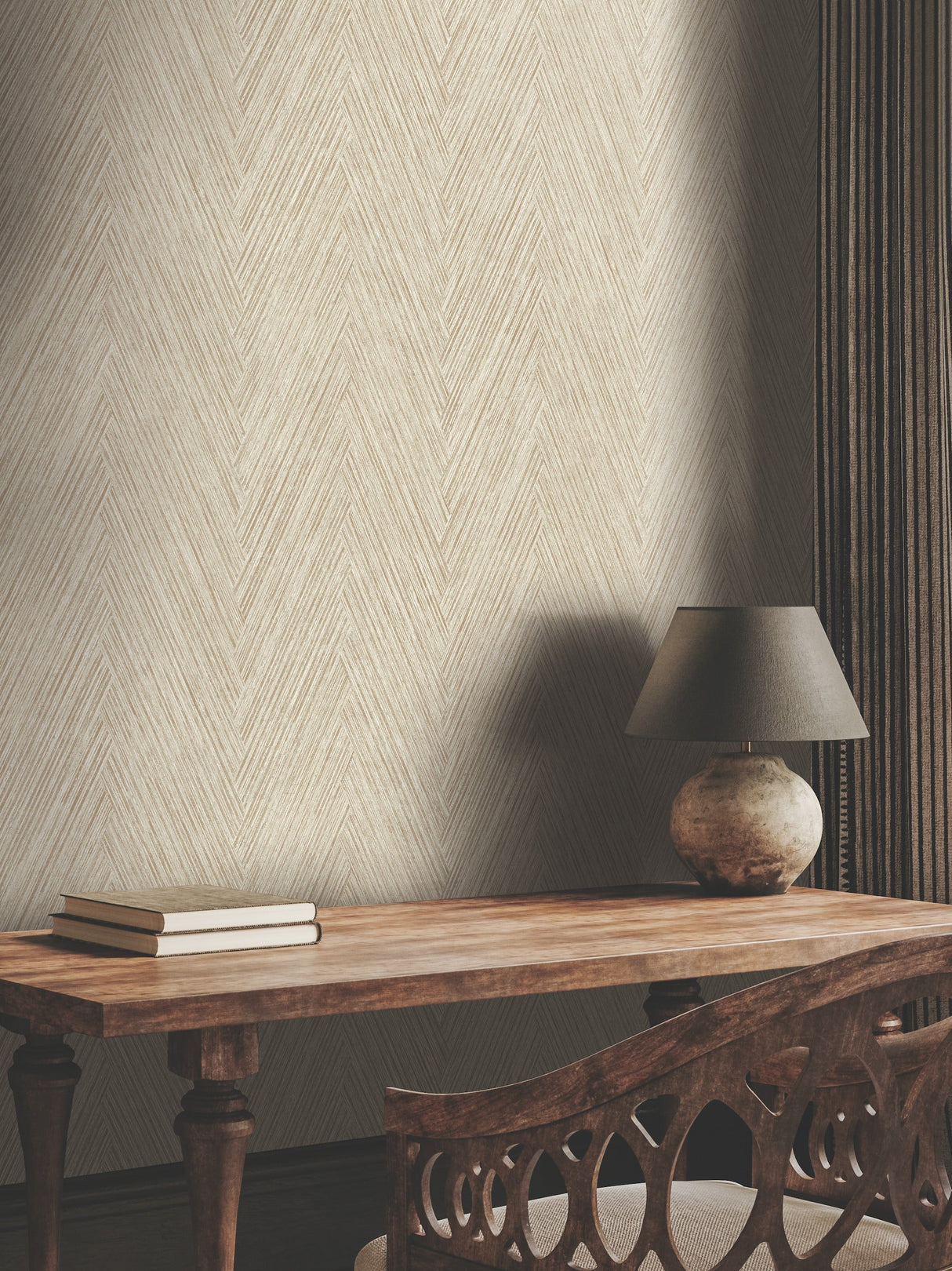 Thatched Chevron Wallpaper by Fomations