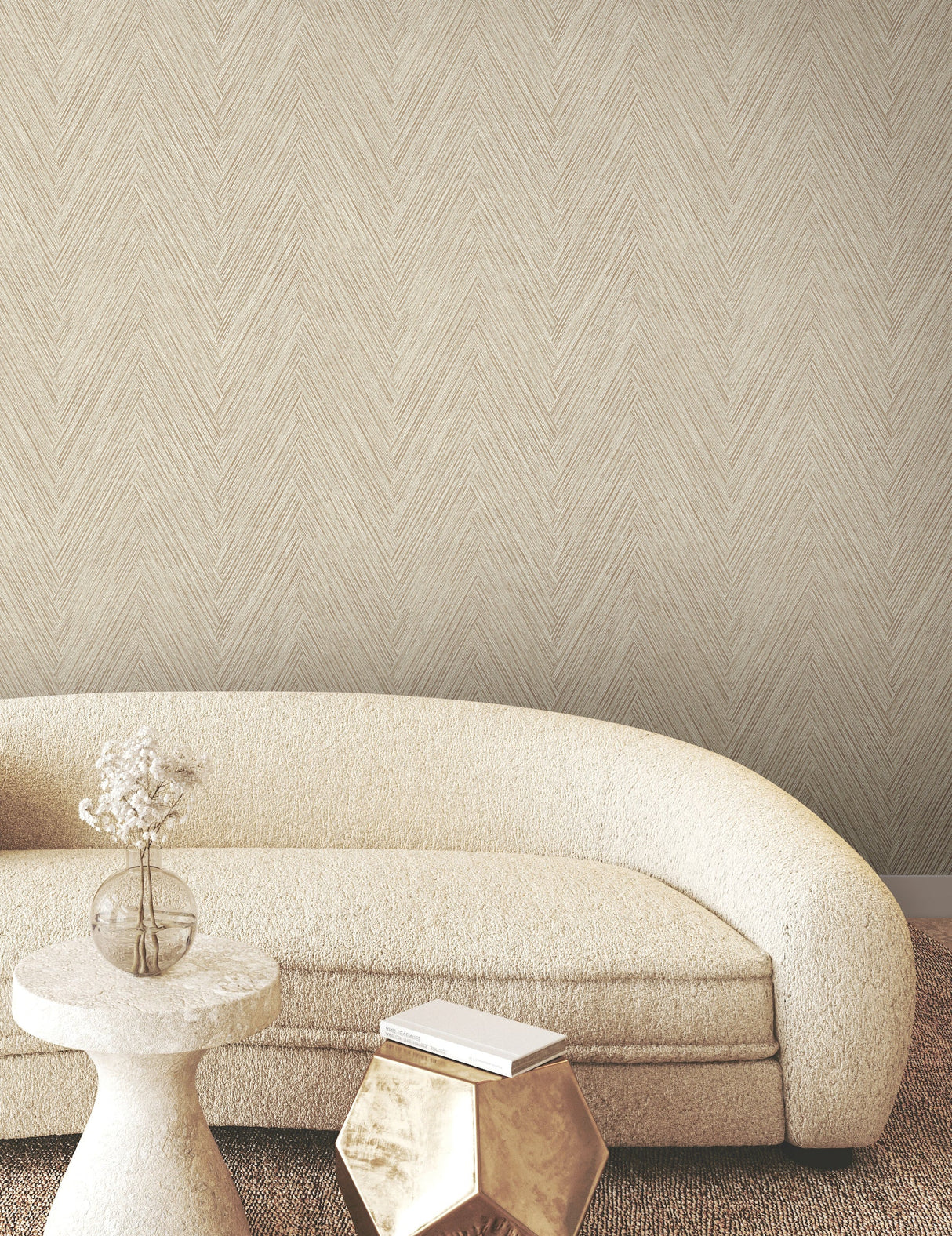 Thatched Chevron Wallpaper by Fomations