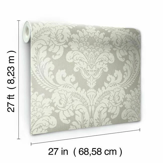 Tapestry Damask Wallpaper by Grandmillennial Wallpaper