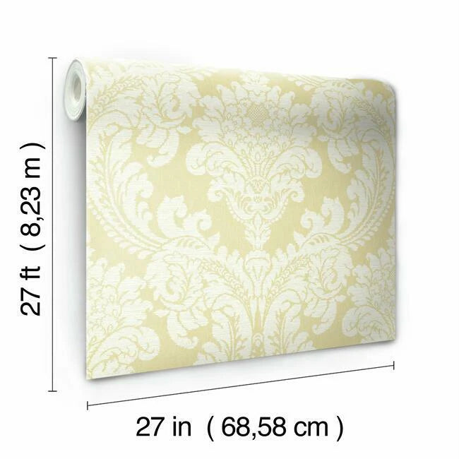 Tapestry Damask Wallpaper by Grandmillennial Wallpaper