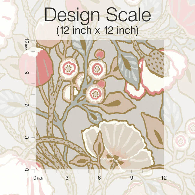 Vincent Poppies Wallpaper by Greenhouse Wallpaper