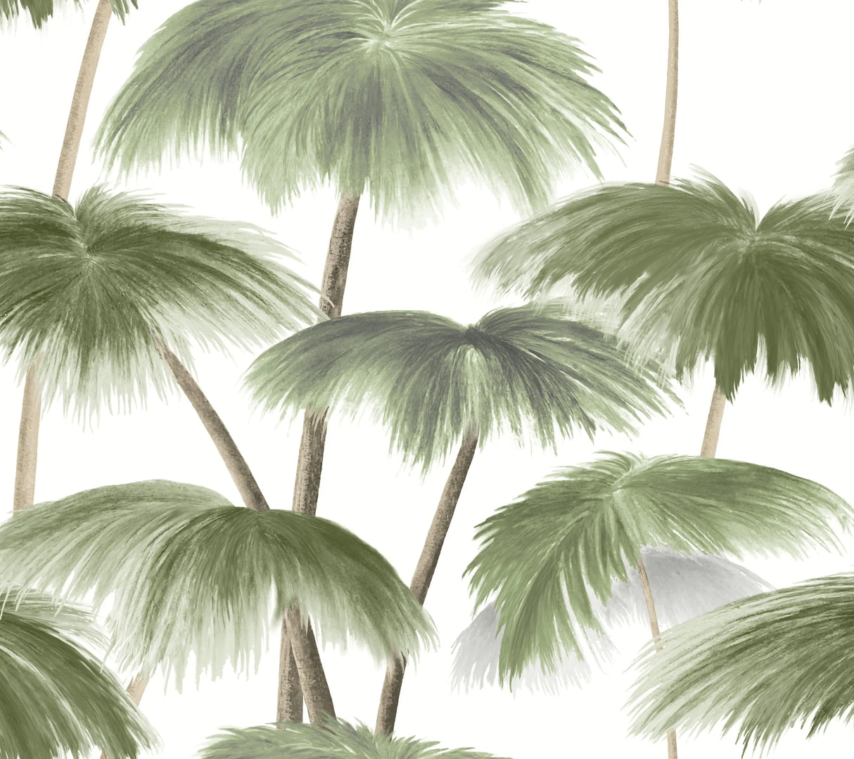 Plein Air Palms Wallpaper by Lemieux Et Cie Wallpaper